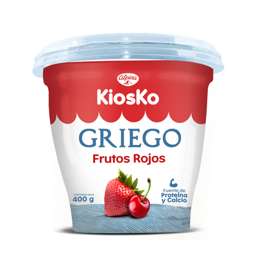 Griego Kiosko Frutos Rojos 400g